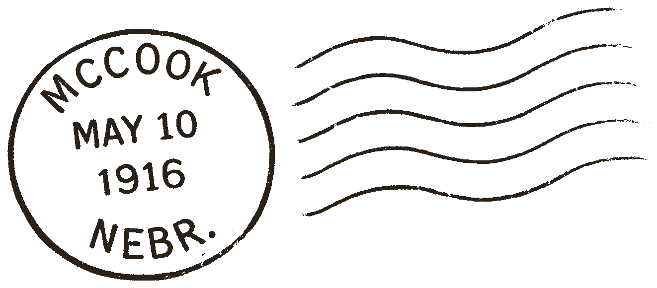 McCook Nebraska 1916 postmark