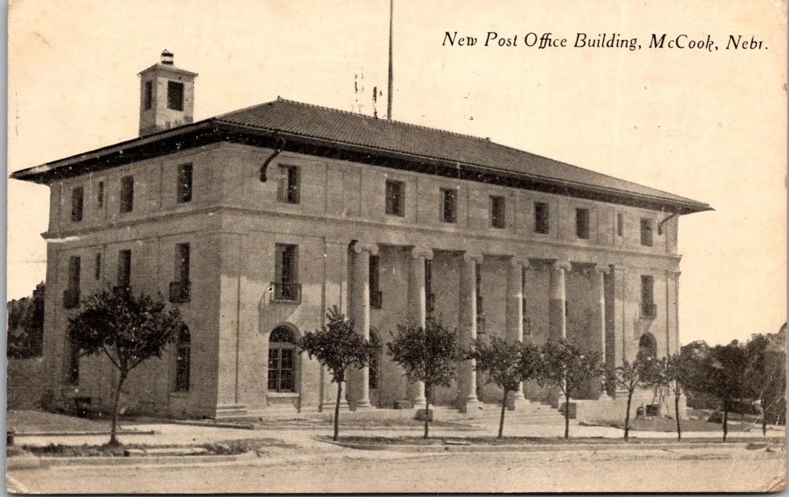 Historic view 3 of the Old Post Office and Federal Building in McCook, Nebraska
